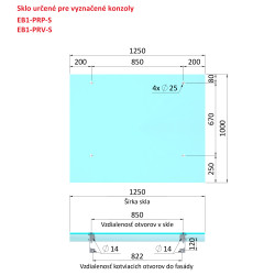 Transparentné ESG/VSG sklo, 1000 x 1250 x 12,76 mm Transparentné ESG/VSG sklo, 1000 x 1250 x 12,76 mm